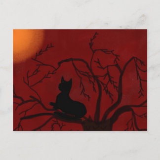Postal Kitty y la luna