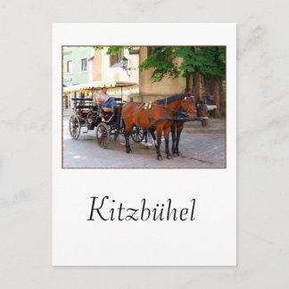 Postal Kitzbuhel en Tirol, Austria - escena de la ciudad