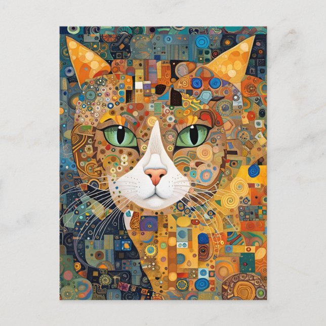 Postal Kiwi el gato (Anverso)