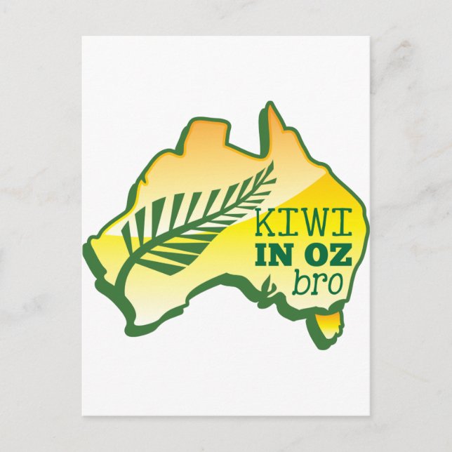 Postal KIWI en OZ (Australia) BRO (Anverso)