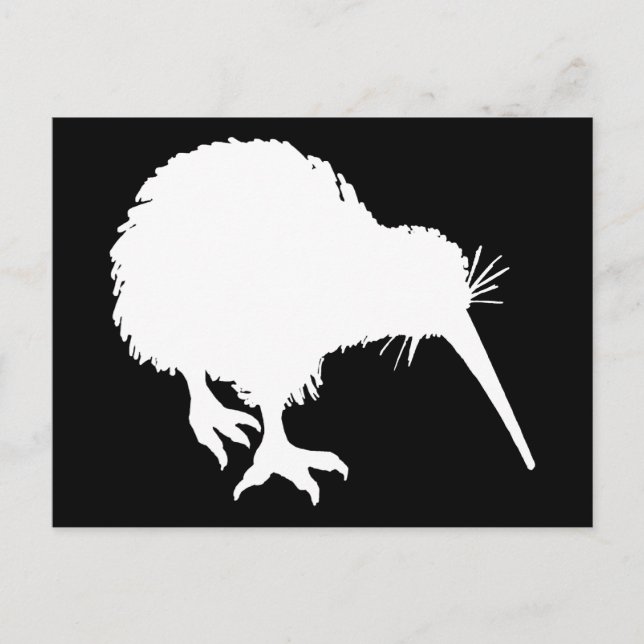 Postal Kiwi Silhouette (Anverso)