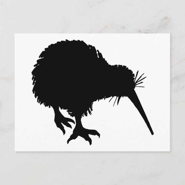 Postal Kiwi Silhouette (Anverso)