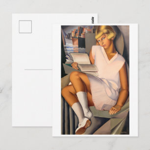 Postal Kizette en Rose   Tamara de Lempicka  