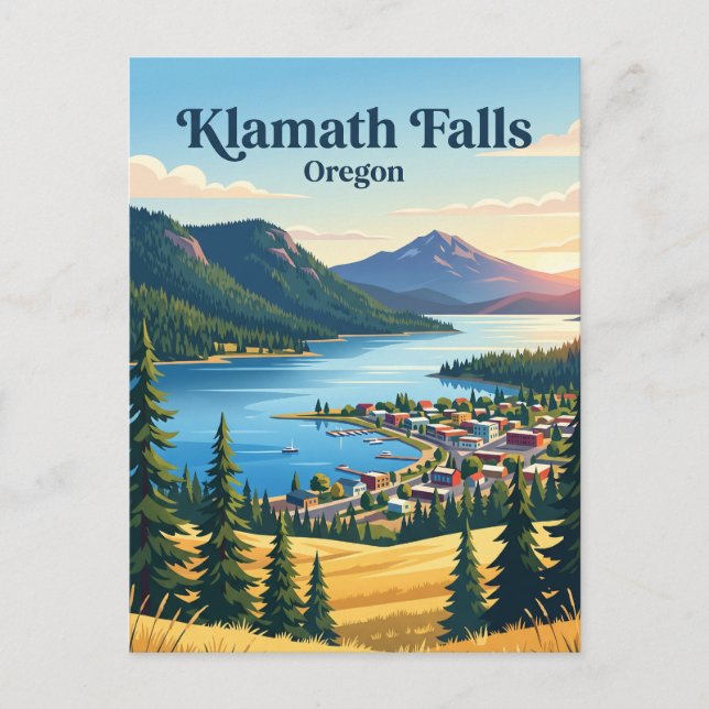 Postal Klamath Falls, Oregón (Anverso)