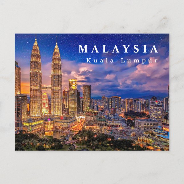 Postal KLCC de Malasia (Anverso)