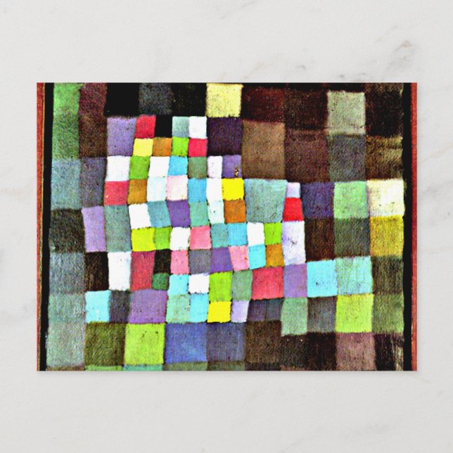 Postal Klee - Abstracción con referencia... (Anverso)