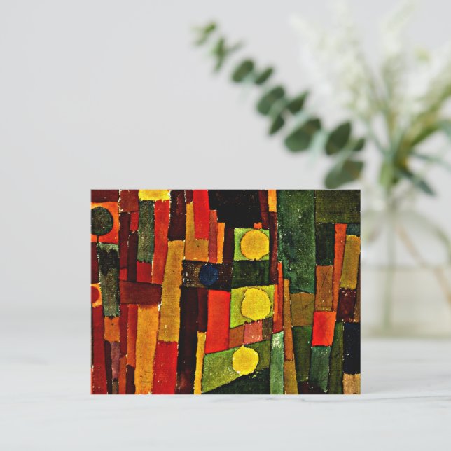 Postal Klee - Al estilo de Kairouan (Anverso de pie)