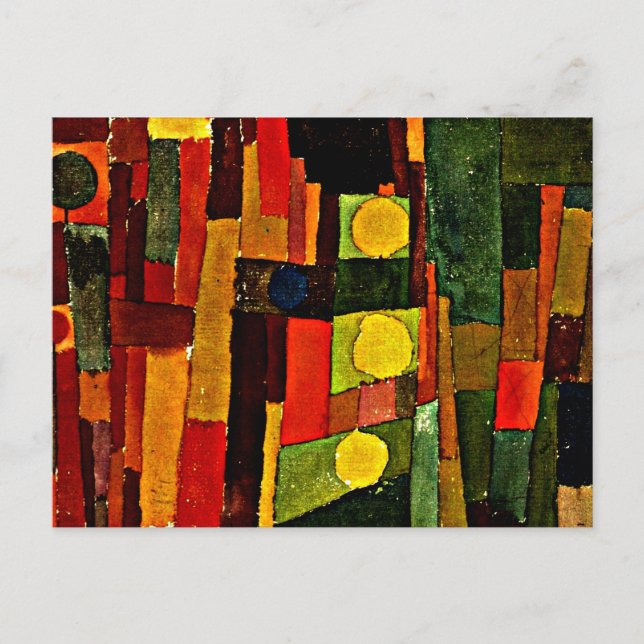 Postal Klee - Al estilo de Kairouan (Anverso)