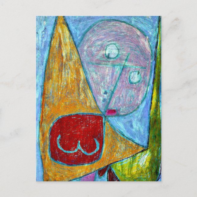 Postal Klee - Angel aún es femenino (Anverso)