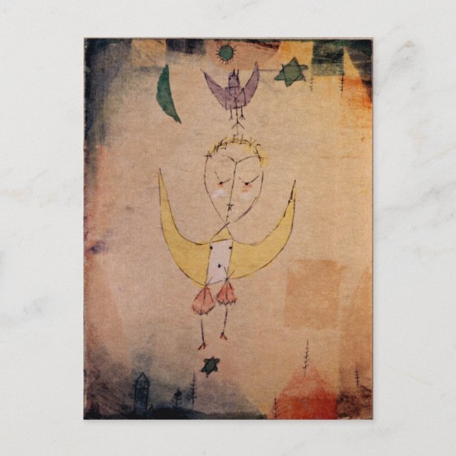 Postal Klee - Angelus Descendens (Anverso)