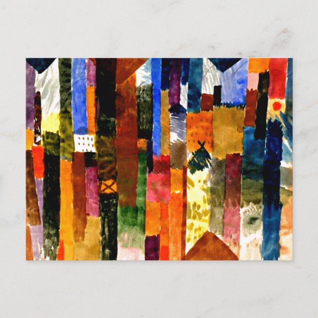 Postal Klee - Antes de la ciudad (Anverso)