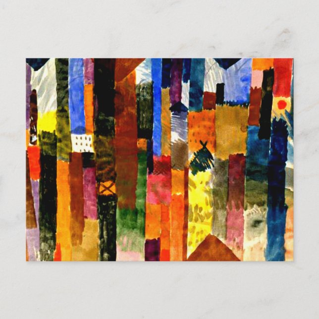 Postal Klee - Antes de la ciudad (Anverso)