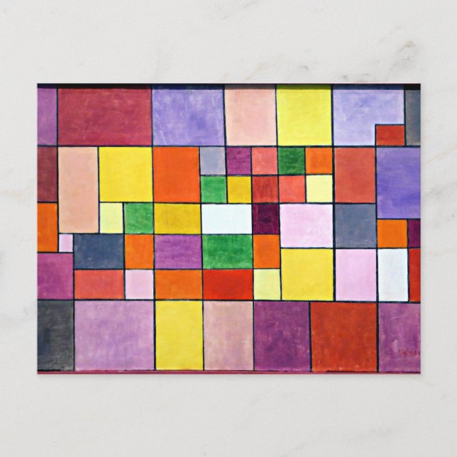 Postal Klee - Armonía de la Flora del Norte (Anverso)