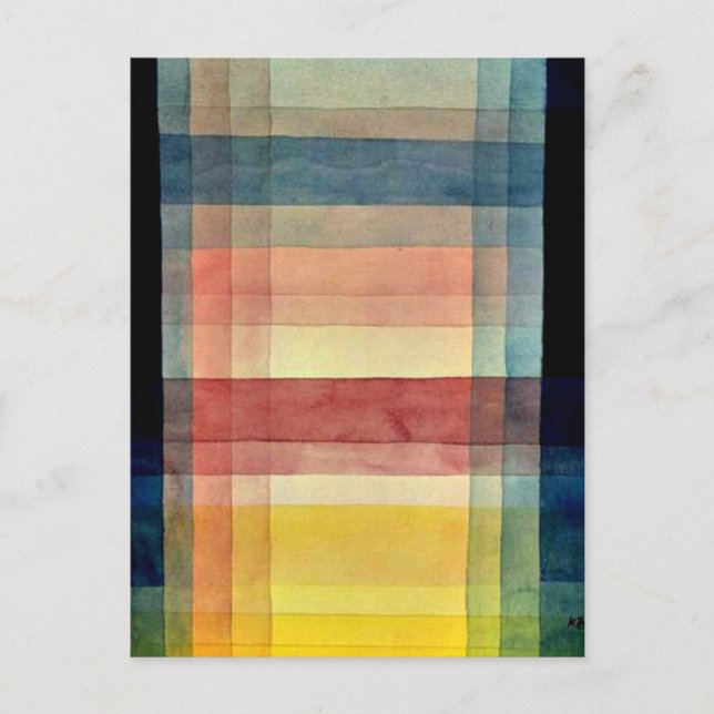 Postal Klee - Arquitectura de la llanura (Anverso)