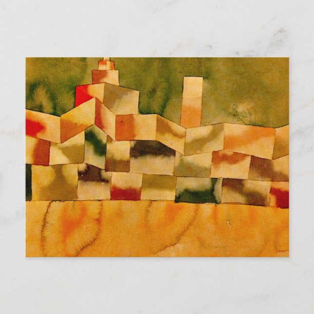 Postal Klee - Arquitectura Oriental (Anverso)