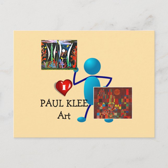 Postal Klee - Arte de Paul Klee (Anverso)