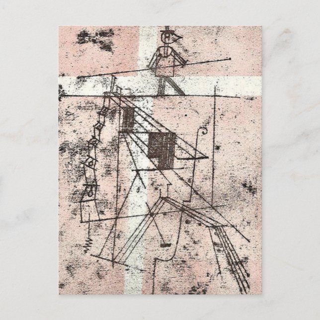 Postal Klee - Bailador de Rope (Anverso)