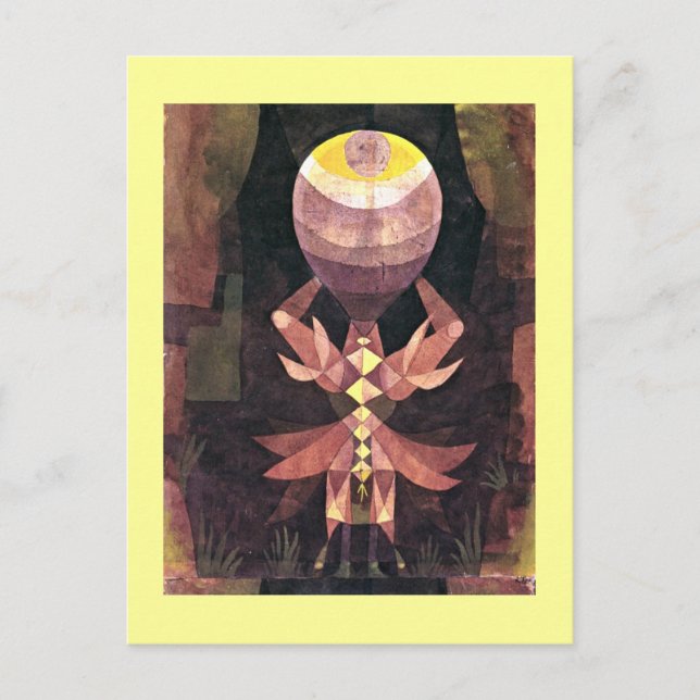 Postal Klee - Berry salvaje, pintura de Paul Klee (Anverso)