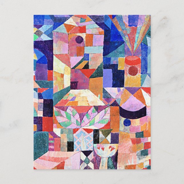 Postal Klee - Burggarten (Anverso)