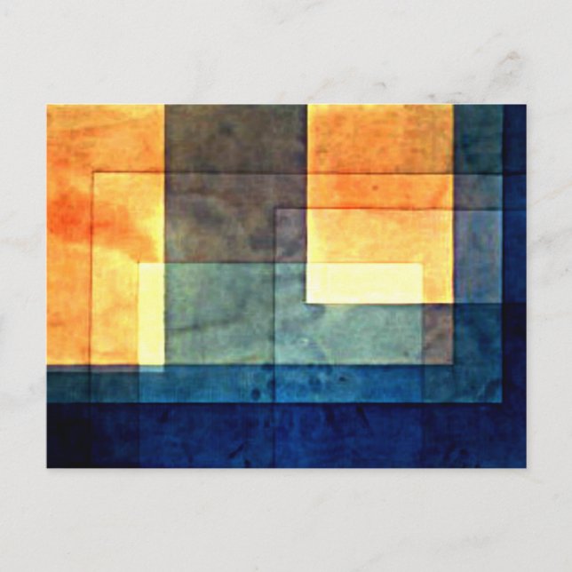 Postal Klee - Casa en el agua (Anverso)