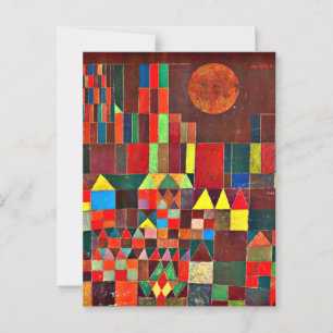 Postal Klee - Castillo y Sol