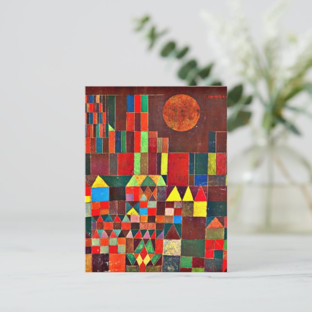 Postal Klee - Castillo y Sol (Anverso de pie)