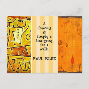 Postal Klee - Cita y pinturas