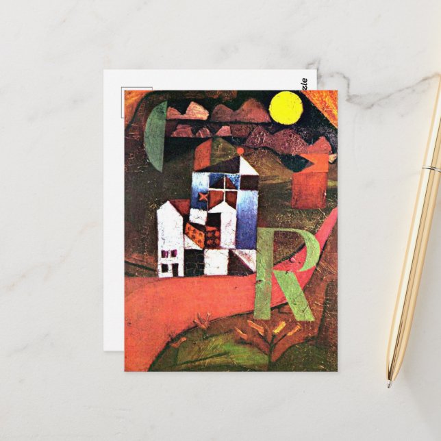 Postal Klee - Ciudad de R (Anverso/Reverso In Situ)