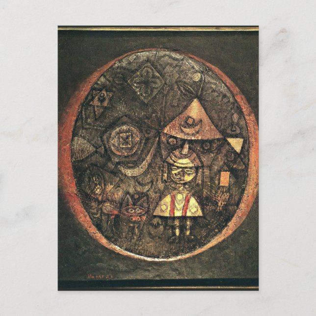 Postal Klee - cuento de hadas del enano, (Anverso)