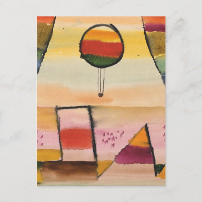 Postal Klee - Der Ballon im Fenster (Anverso)