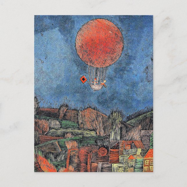 Postal Klee - Der Luft Balloon (Anverso)