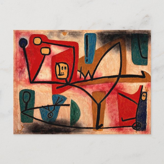Postal Klee - Desenfreno Exuberancia, (Anverso)