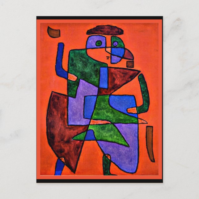 Postal Klee - El hombre futuro (Anverso)
