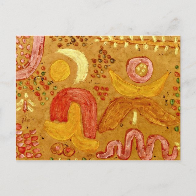 Postal Klee - El jardín en el clima caluroso (Anverso)