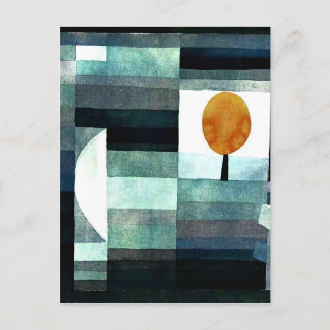 Postal Klee - El mensajero de otoño (Anverso)