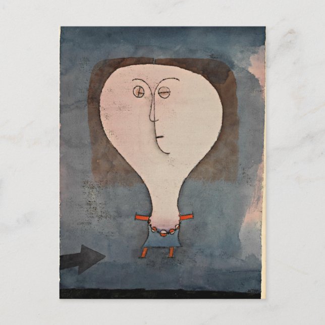 Postal Klee - El miedo a un Chica (Anverso)