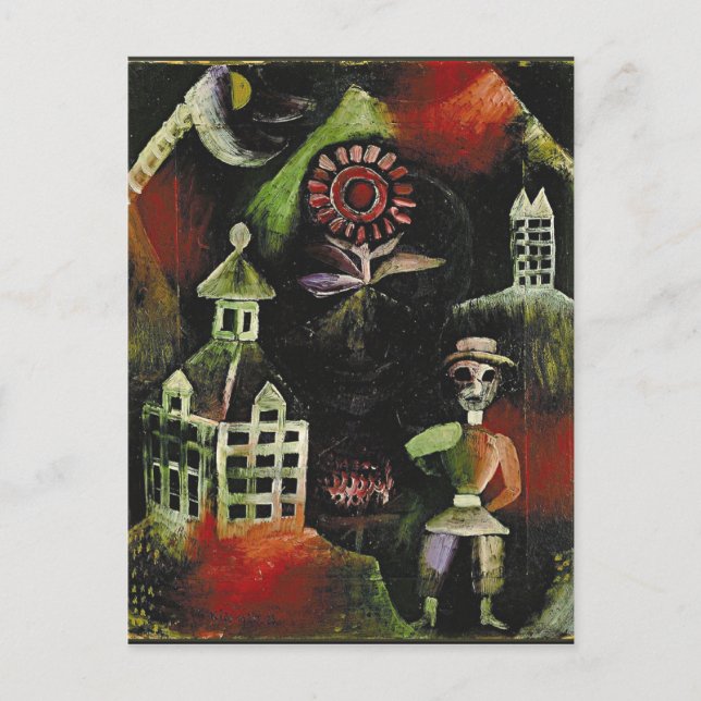 Postal Klee - Escuela (Anverso)