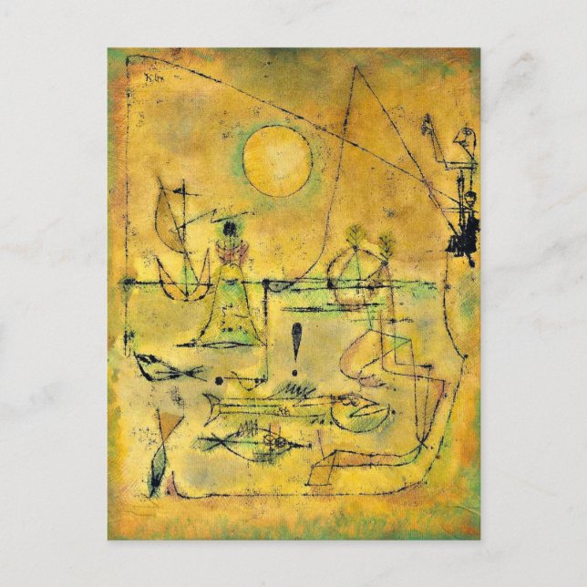 Postal Klee - Están mordiendo (Anverso)