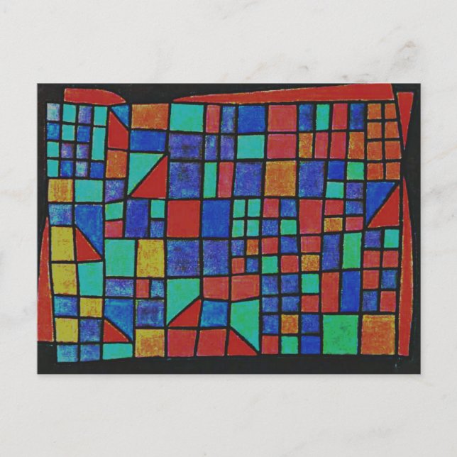 Postal Klee - Fachada de vidrio (Anverso)