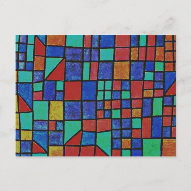 Postal Klee - Fachada de Vidrio (Anverso)