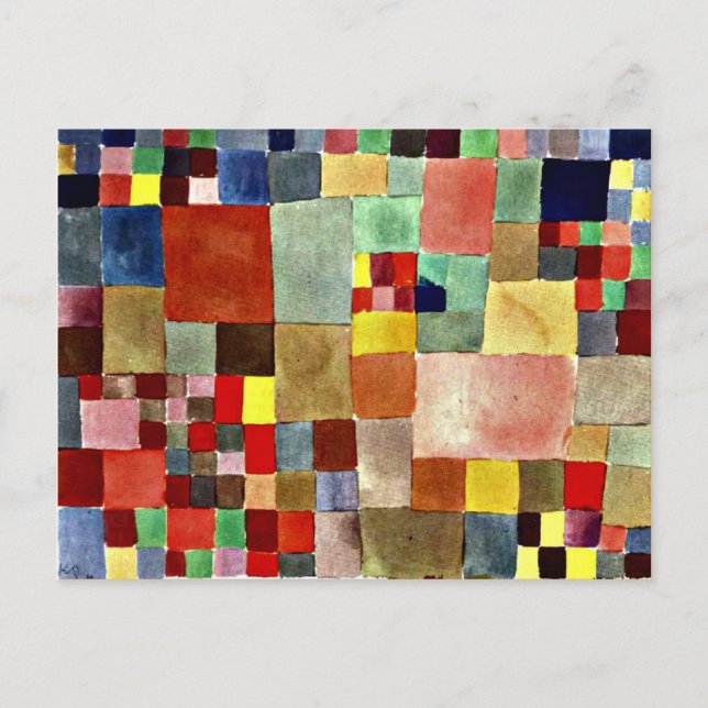 Postal Klee - Flora en arena (Anverso)