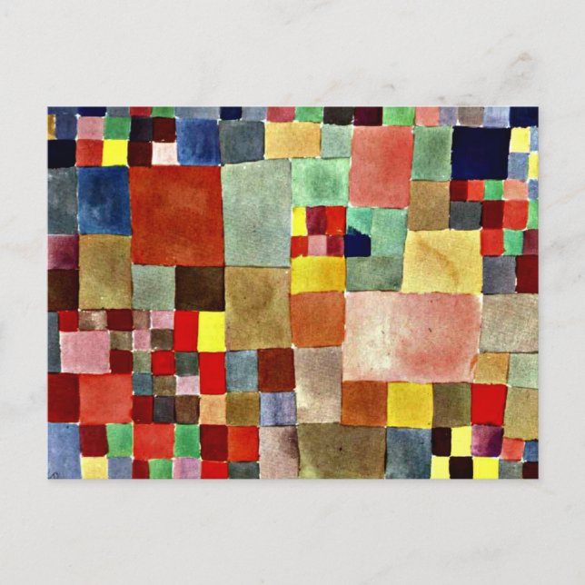 Postal Klee - Flora en arena (Anverso)