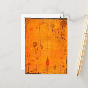 Postal Klee - Frutas en rojo