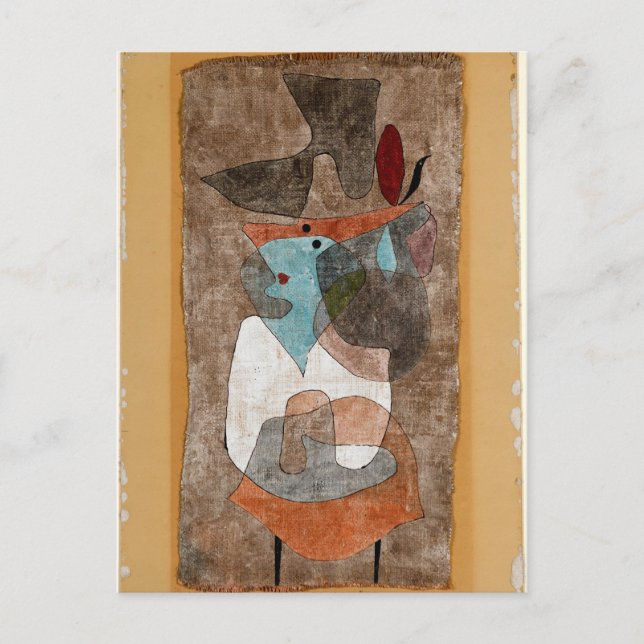 Postal Klee - Gorra, Lady y Little Table (Anverso)