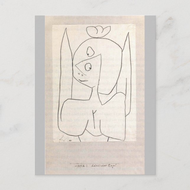 Postal Klee - Hasslicher Engel (Anverso)