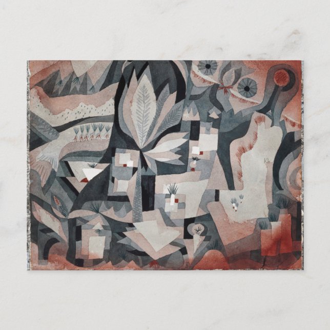 Postal Klee - Jardín Seco Fresco (Anverso)
