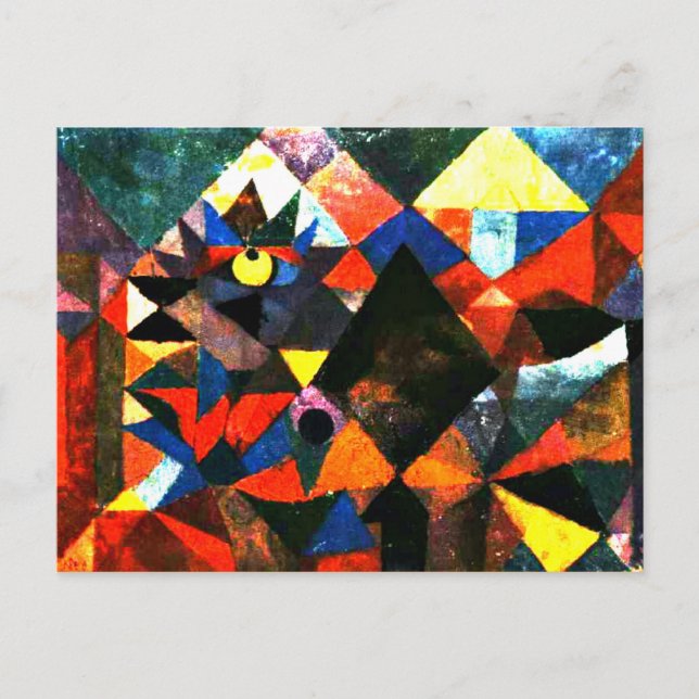 Postal Klee - La luz y tanto más (Anverso)