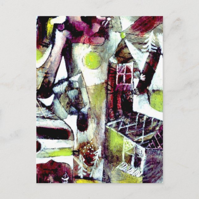 Postal Klee - Leyenda de pantano (Anverso)