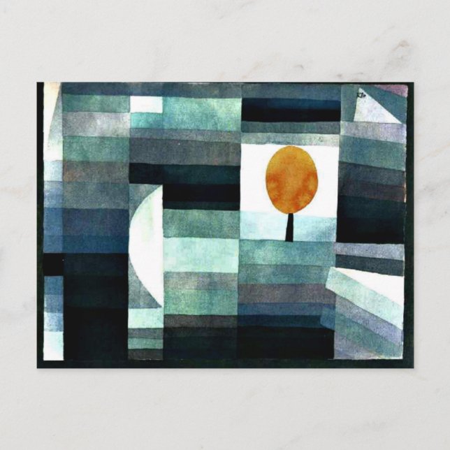 Postal Klee - Mensajero de otoño (Anverso)