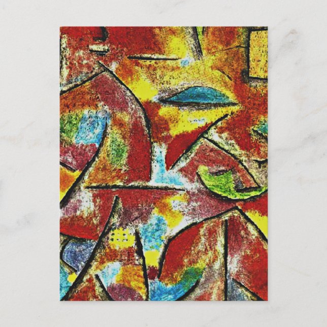 Postal Klee - Niño y Tía (Anverso)